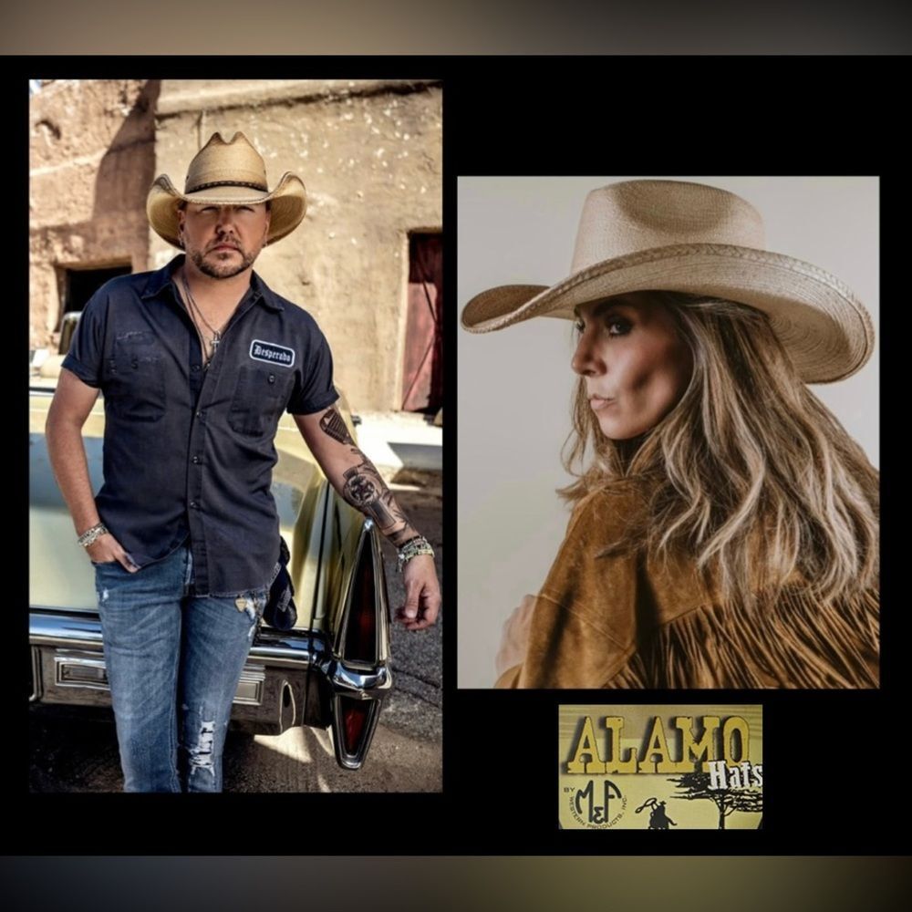 Alamo UNISEX Hearn Palm Straw Western Cowboy Hat